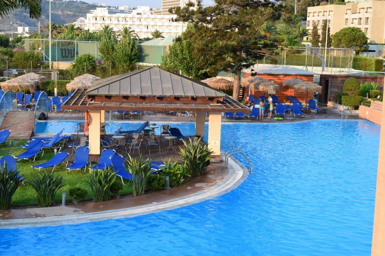 Oceanis Beach Hotel Иксиа Экстерьер фото